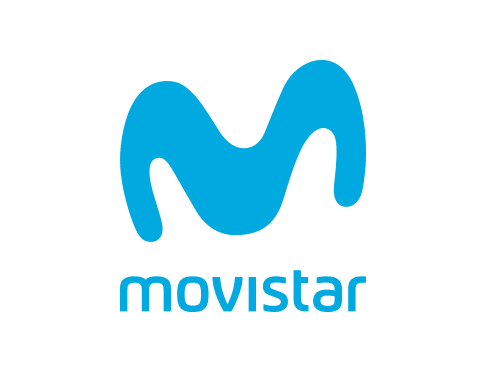 Logo Movistar Azul Vertical