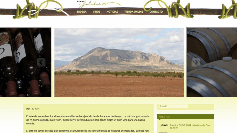 Web Bodegas Jabalcón