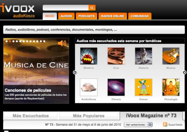 iVoox recomienda Bitacora del Internauta