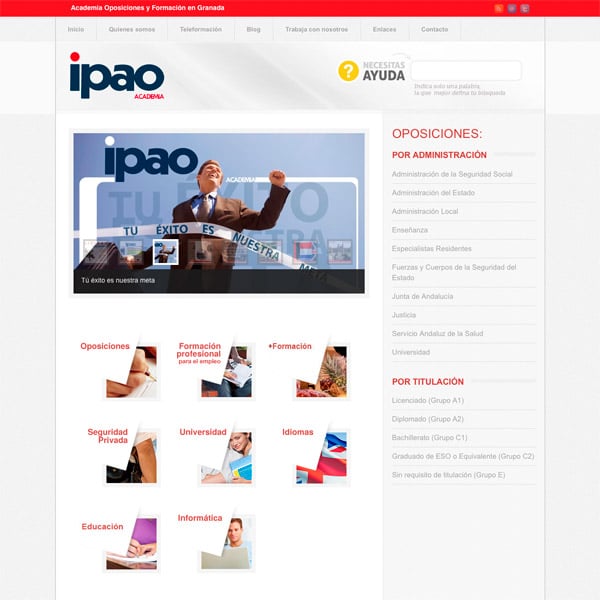 Diseño Web Ipao Formación