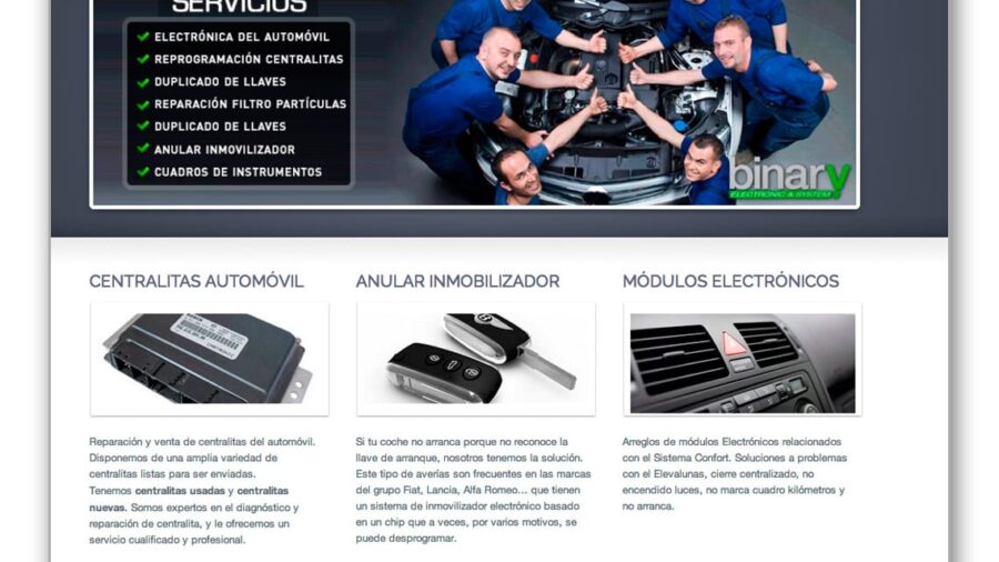 Diseño Web BinaryElectronic.com