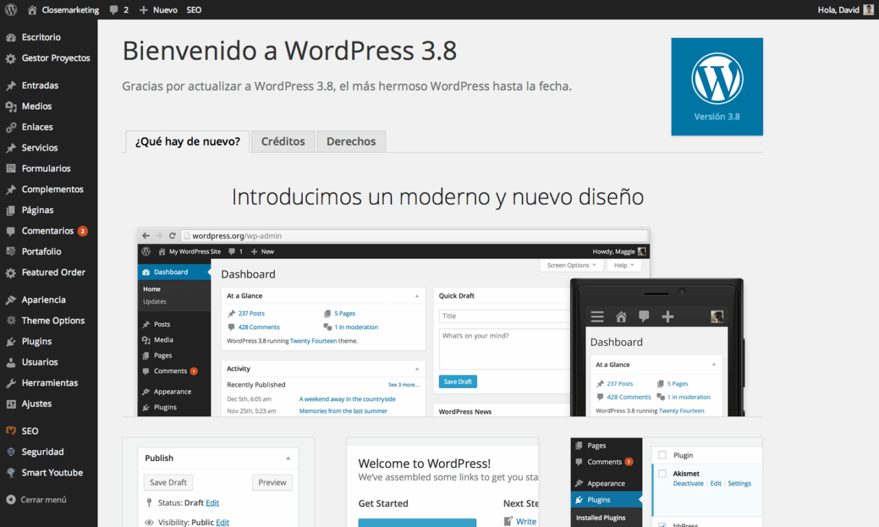 Wordpress 3.8