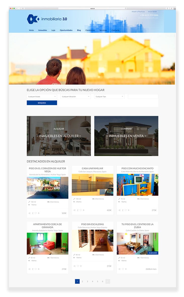Diseño Web Inmobiliaria 3.0