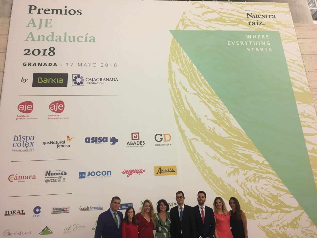 Junta Directiva en Premios AJE Andalucia