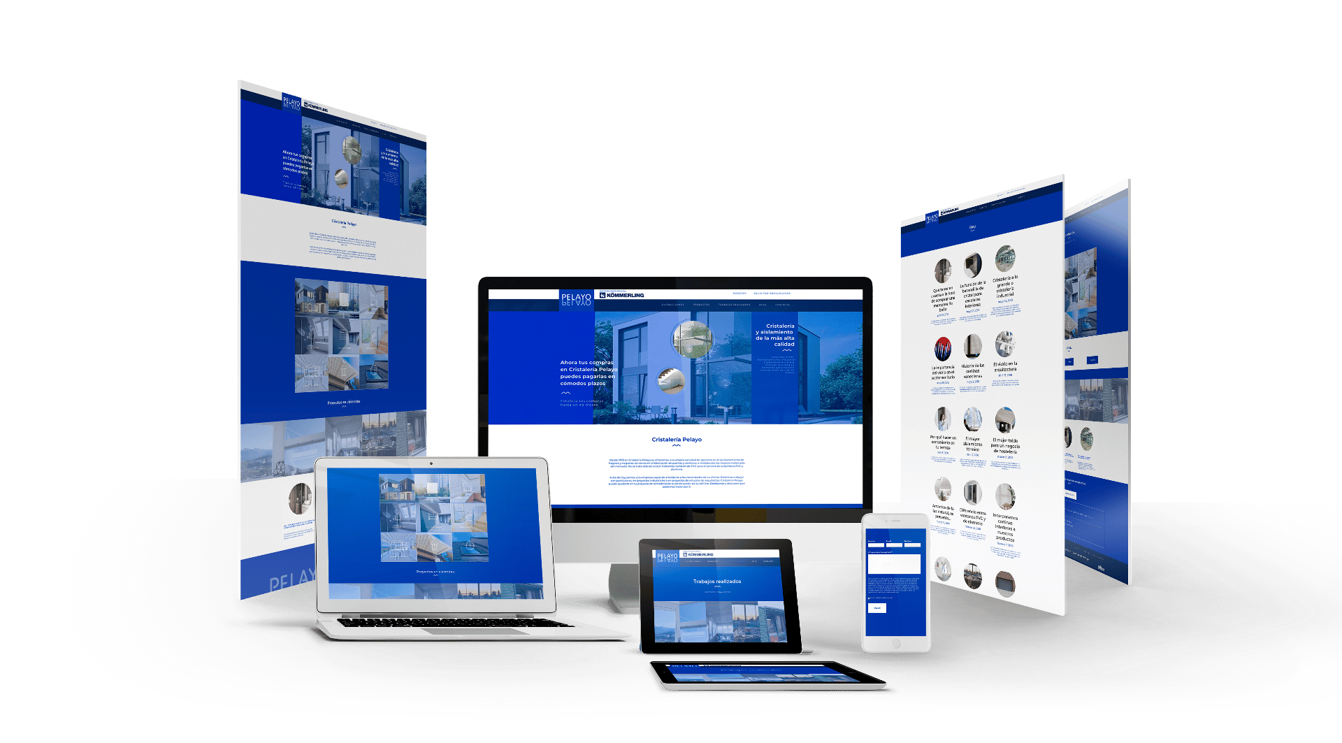 Diseño Web: Cristalería Pelayo Diseño Gráfico Web para Cristalería en Granada