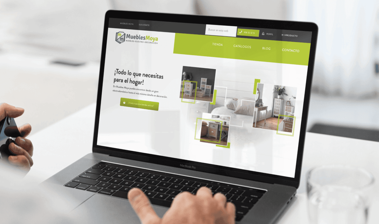 Muebles Moya: Diseño de tienda online y RRSS