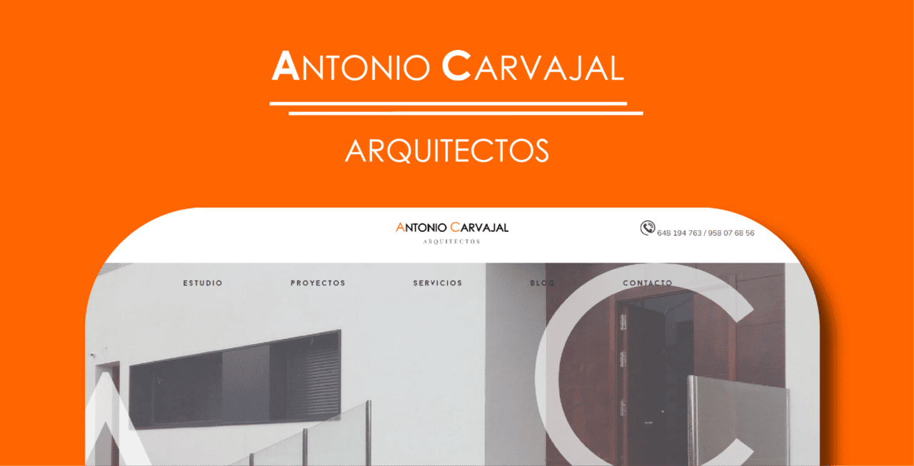 Diseño y Desarrollo web Antonio Carvajal Arquitectos