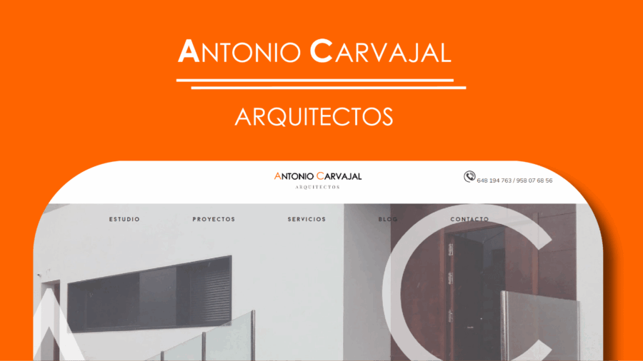 Diseño y Desarrollo web Antonio Carvajal Arquitectos