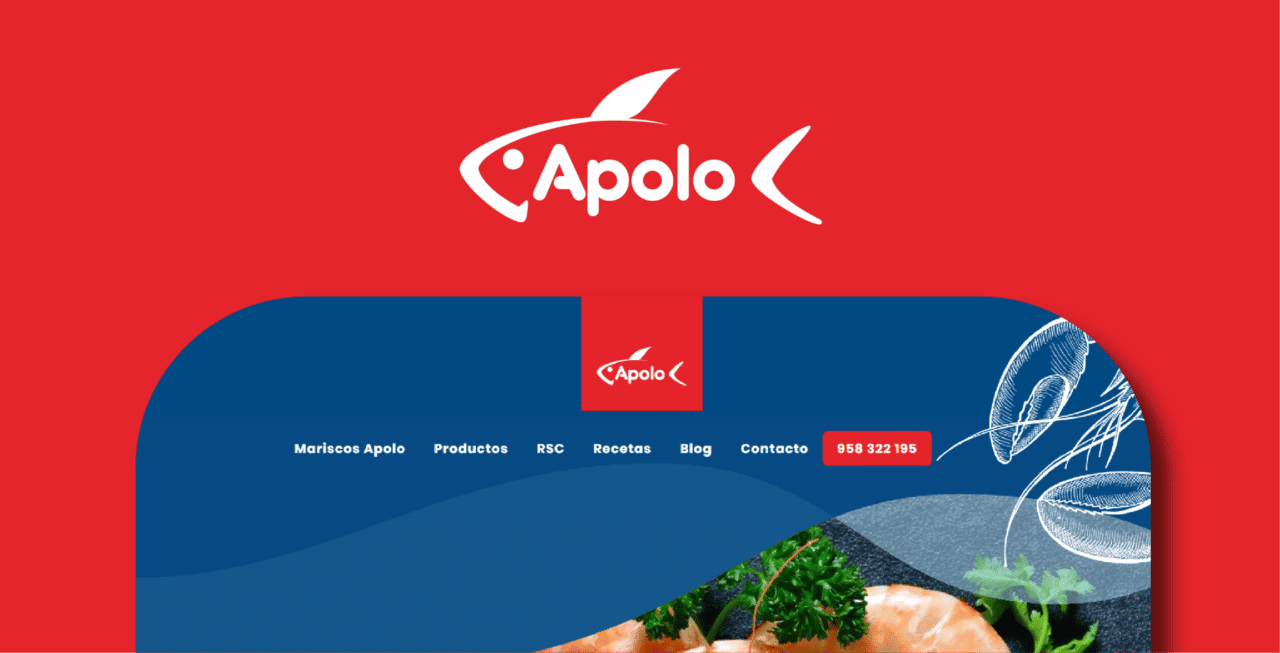 Diseño y Desarrollo Web Mariscos Apolo
