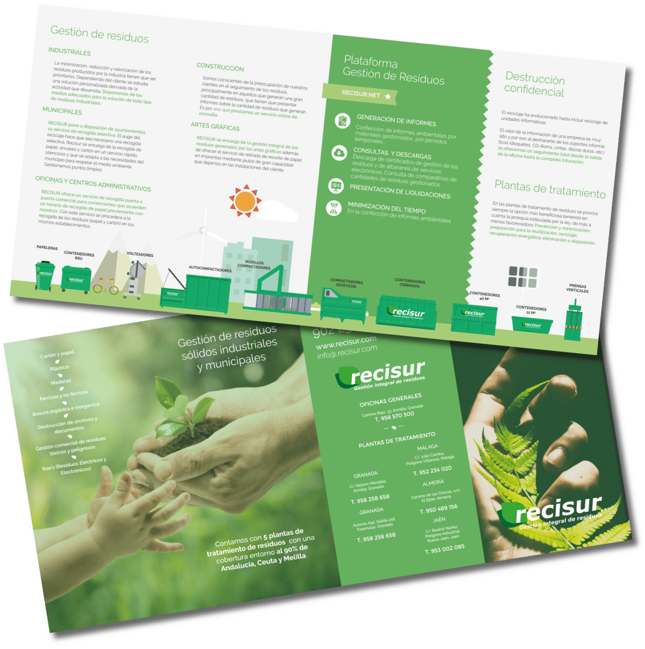 Diseño Cuadríptico Recisur 2 Diseño Gráfico De Cuadríptico Para Recisur