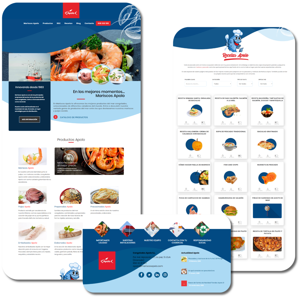 Diseño Y Desarrollo Web Mariscos Apolo