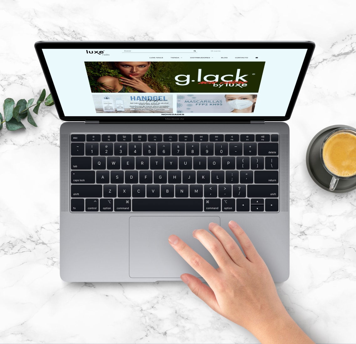 Diseño web de tienda online: LuxeNails