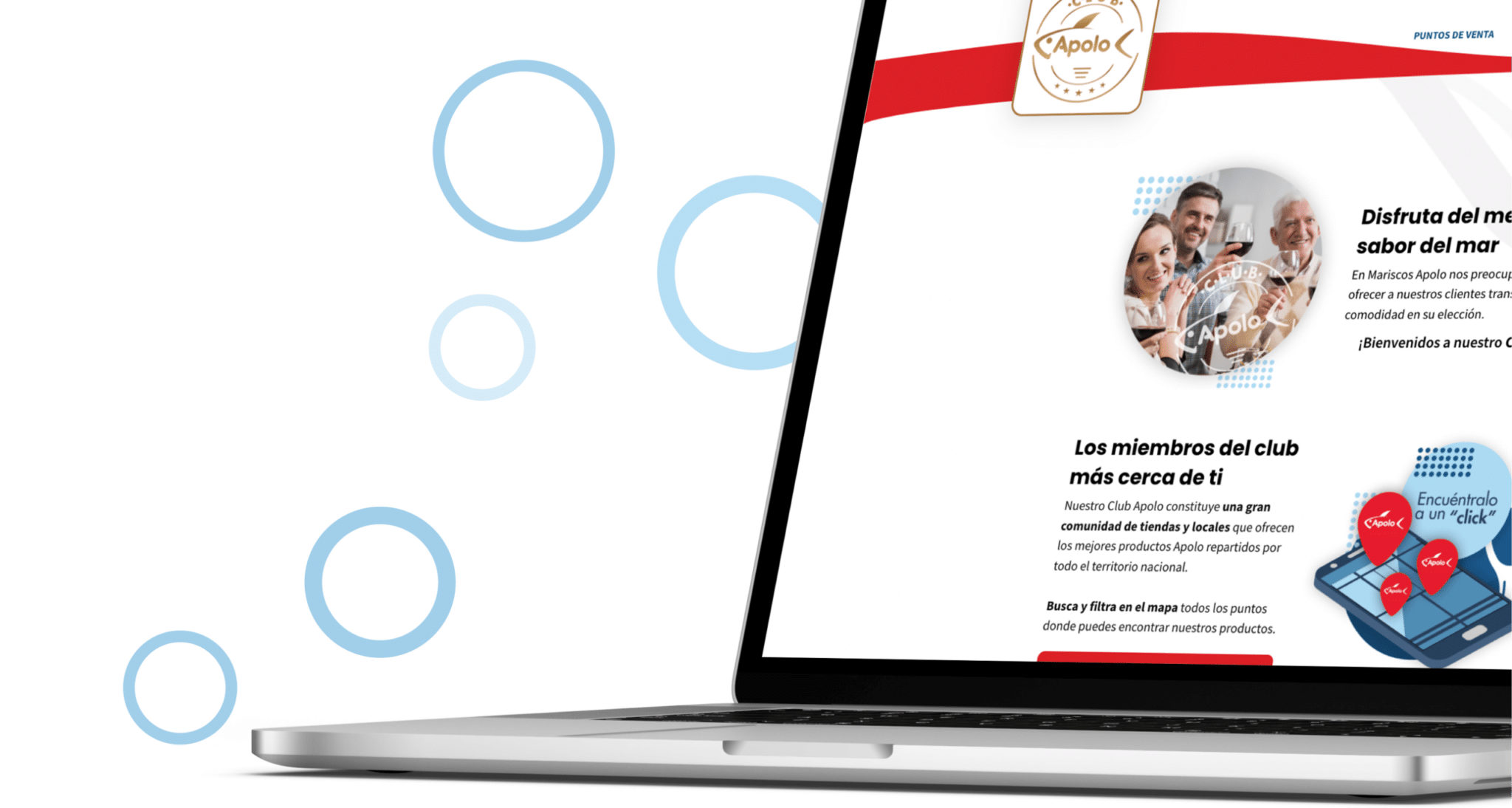 Diseño web: Club Mariscos Apolo Club Apolo