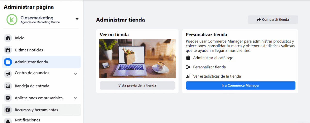 Commerce Manager Facebook
