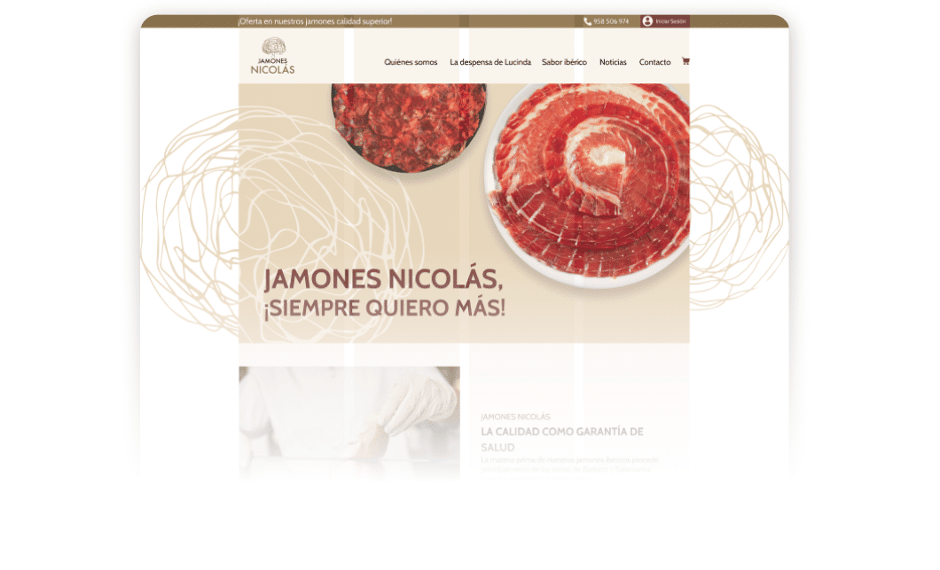 Diseno Web Jamones Nicolas