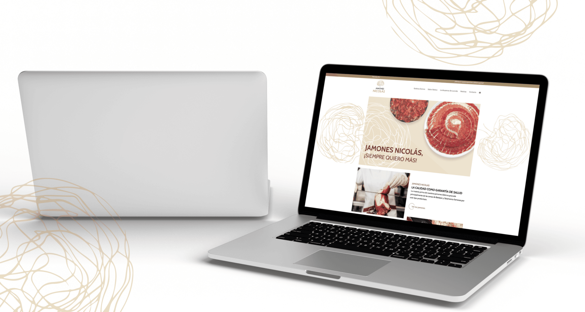 Jamones Nicolás: Diseño web y RRSS Jamones Nicolás
