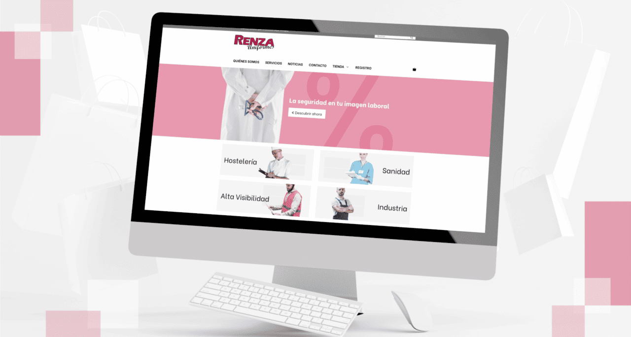 Renza Uniformes: Diseño web y RRSS