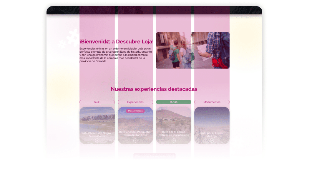 Diseño Web Descubre Loja Web