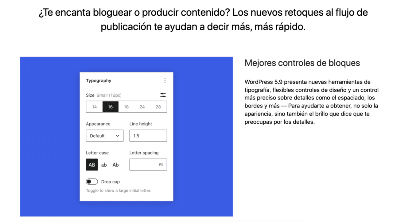 Wordpress 5 9 Contenido