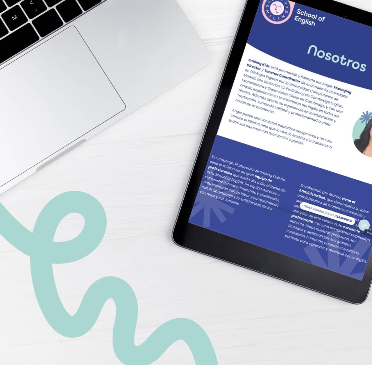 Diseño Web Smiling Kids Diseño Web Smiling Kids Tablet