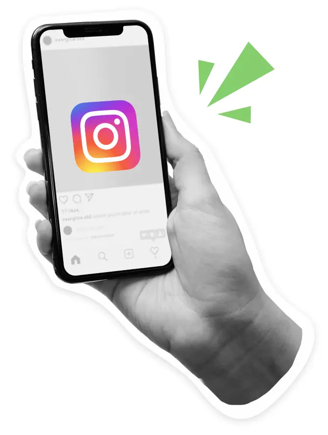 Móvil Mostrando Instagram Como Gestión De Redes Sociales