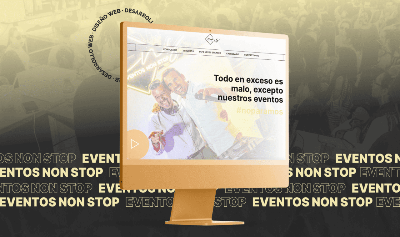 Diseño web: Eventos Non Stop