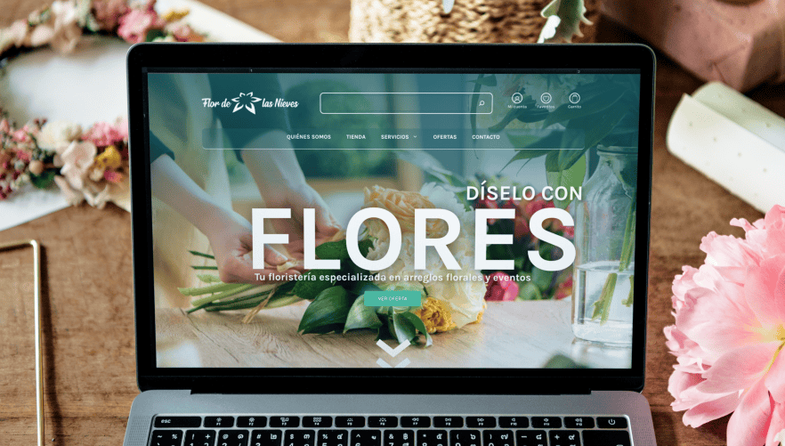Diseño web Flor de las Nieves