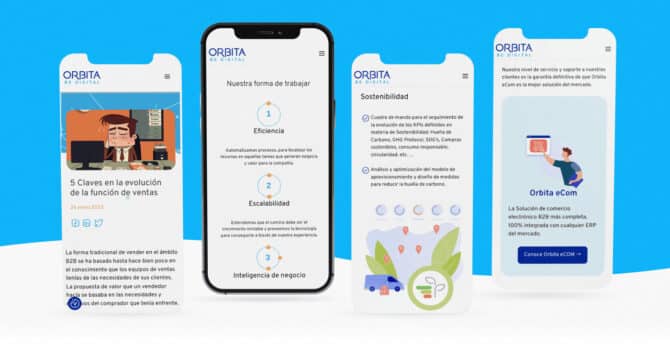 Desarrollo web Orbita Cloud por Close·marketing