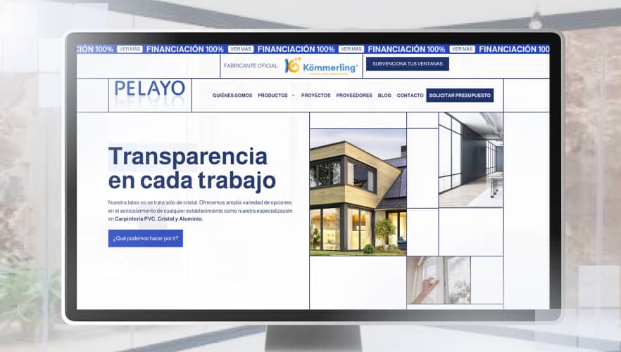 Diseño web Cristalería Pelayo