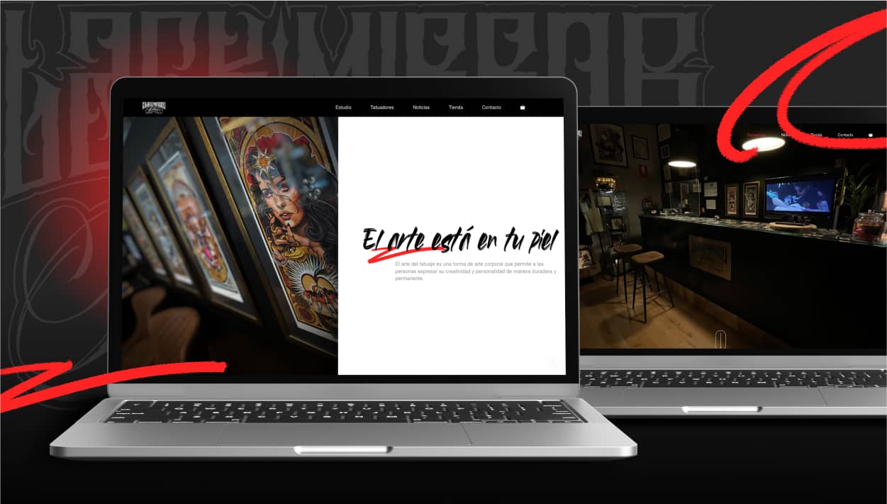 Diseño web para Black Mirror Tattoo