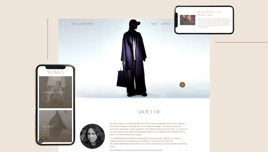 Diseño web para Inés Quiñones