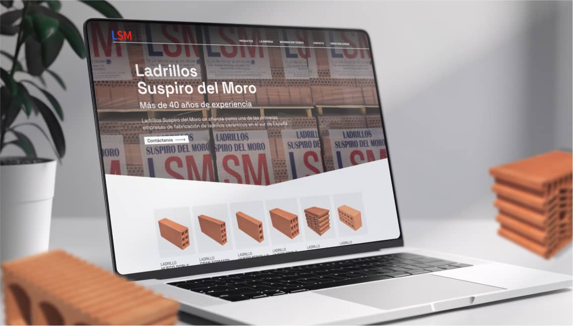 Diseño y desarrollo web para Ladrillos Suspiro del Moro