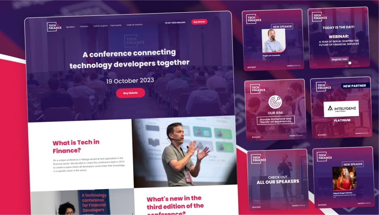 Diseño para eventos: Tech in Finance 2023