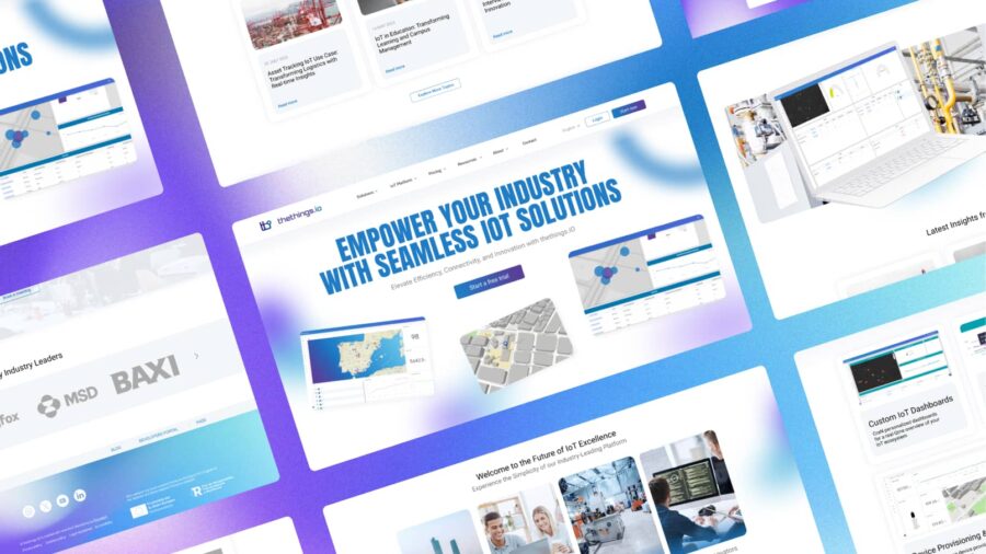 Diseño UX UI y redes para thethings.iO