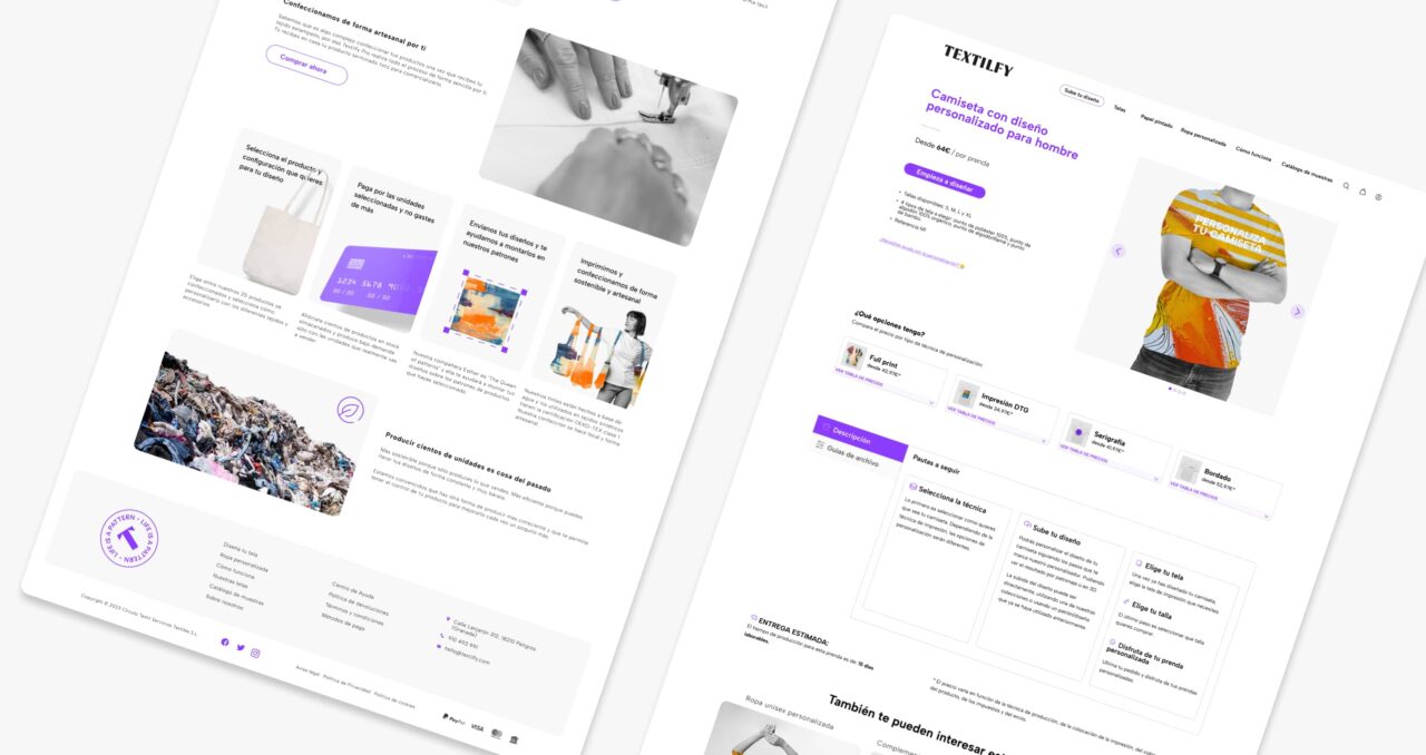 Desarrollo Web Textil Para Textilfy Ficha De Producto