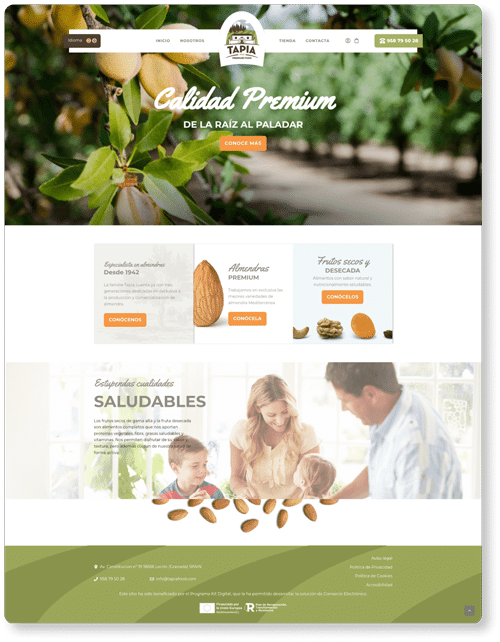 Desarrollo Y Diseño Tienda Online Web Para Tapia Food Home