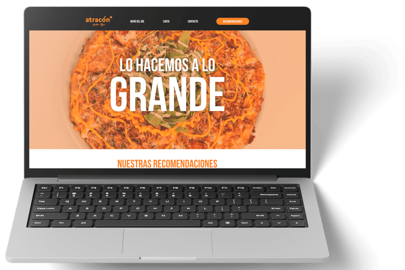 Diseño web para restaurantes-atracon