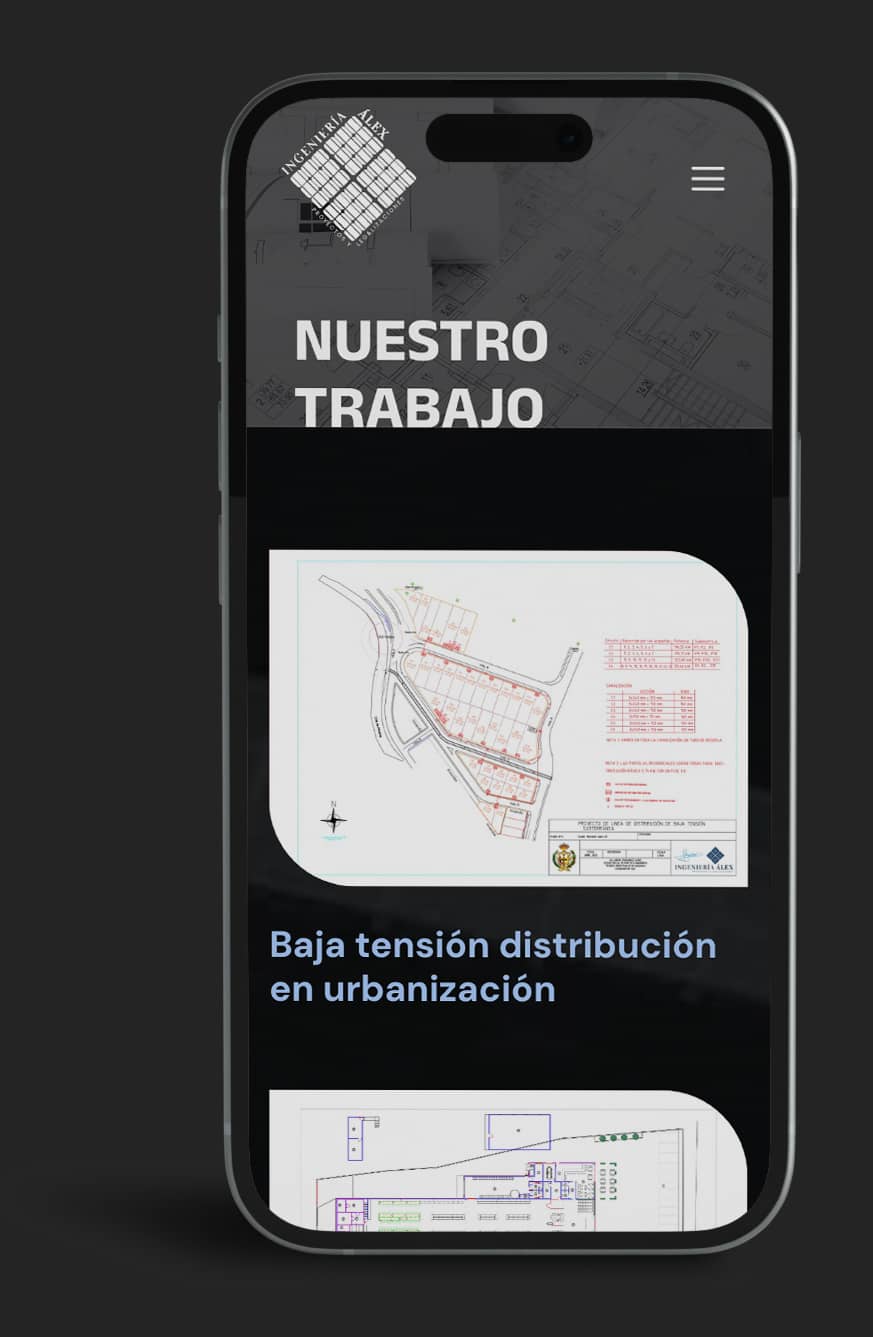 Diseño De Página Web Profesional Para Ingeniería Álex Responsive