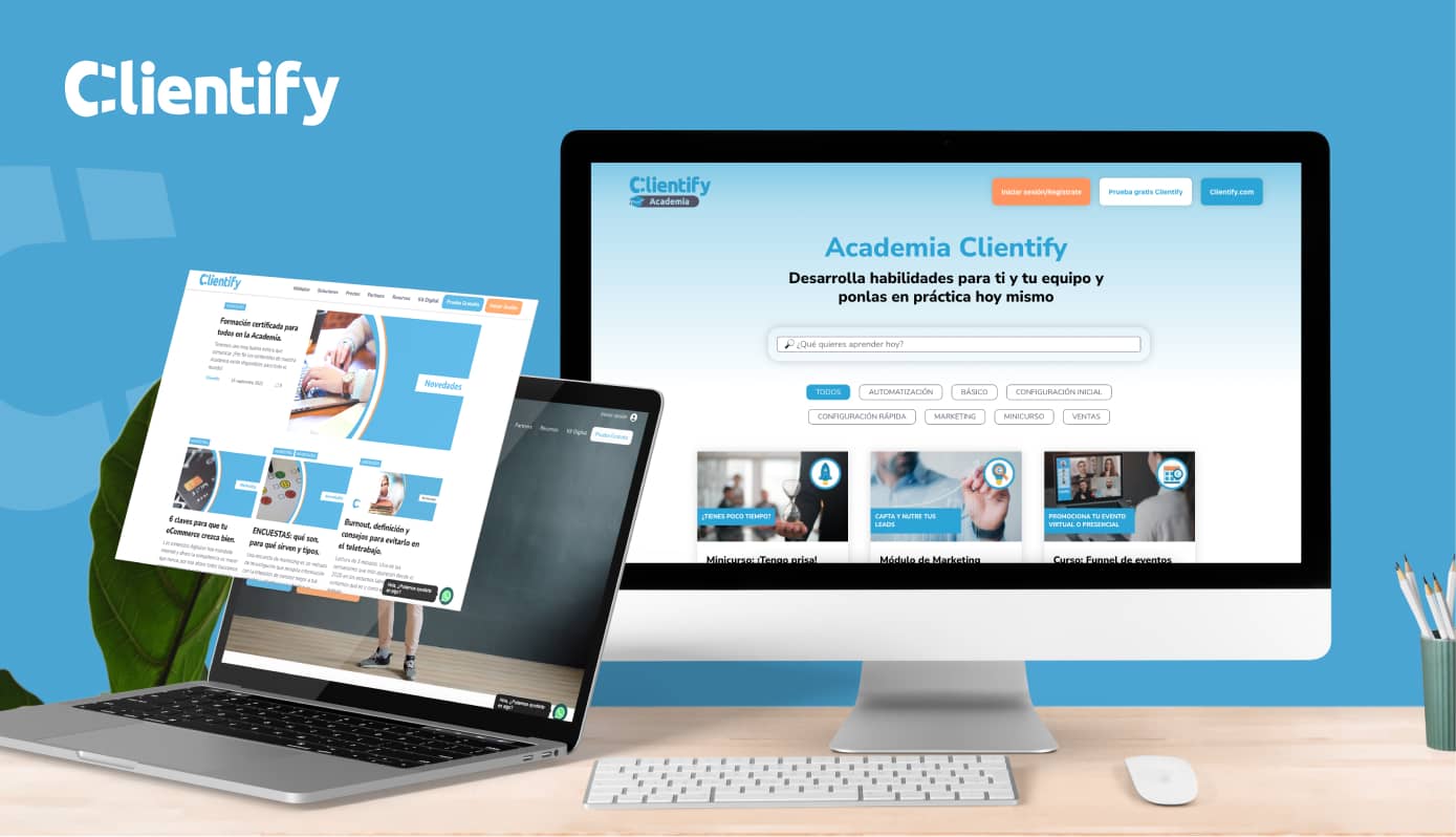 Landing Educación Academia Clientify