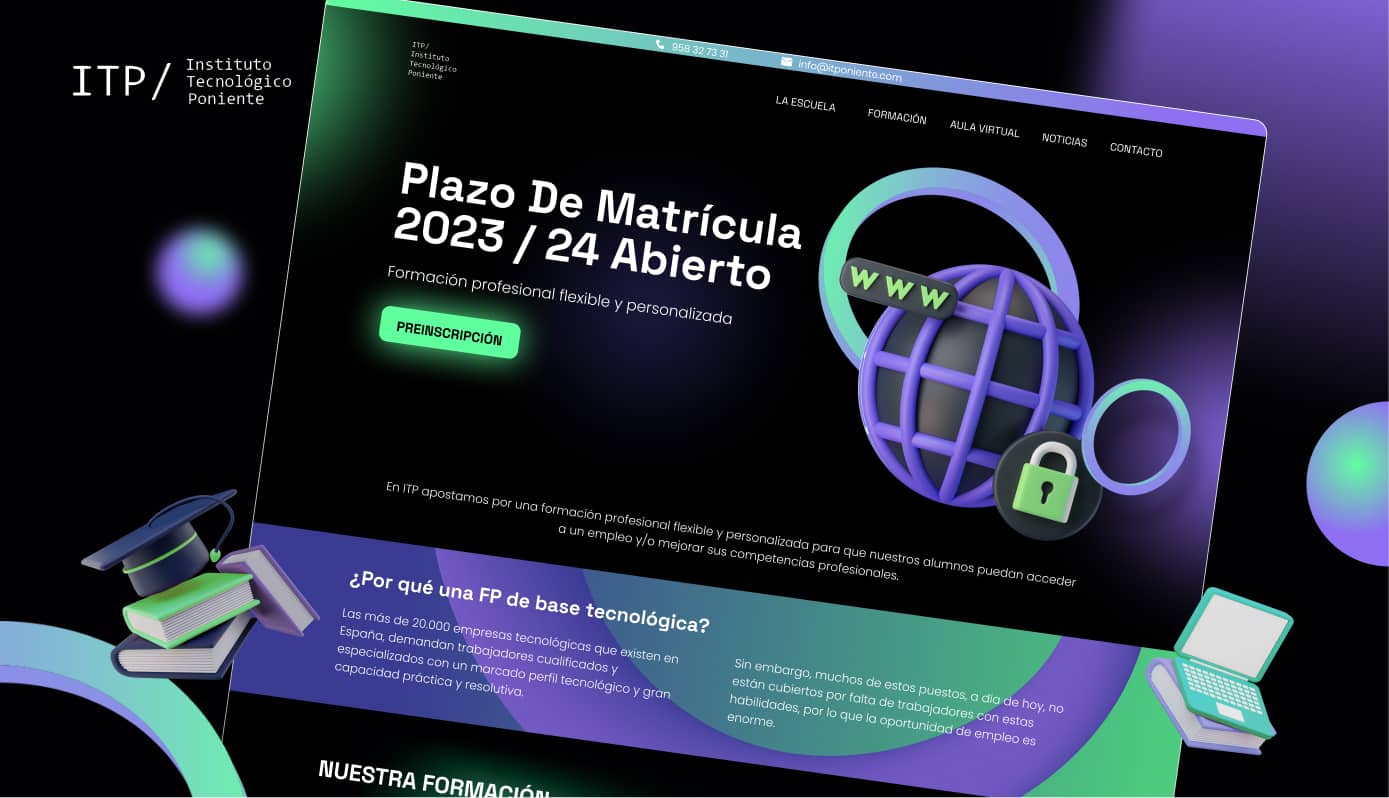 Landing Educación Web It