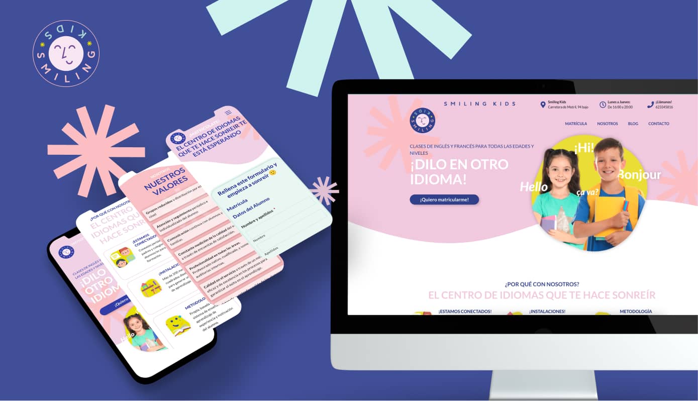 Landing Educación Web Smiling Kids