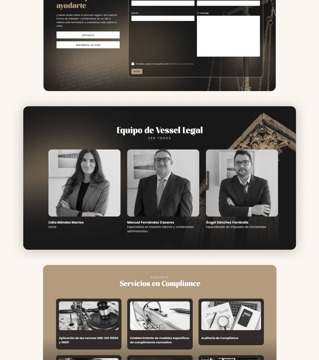 Diseño Web Para Abogados Vessel Legal Desarrollo Web