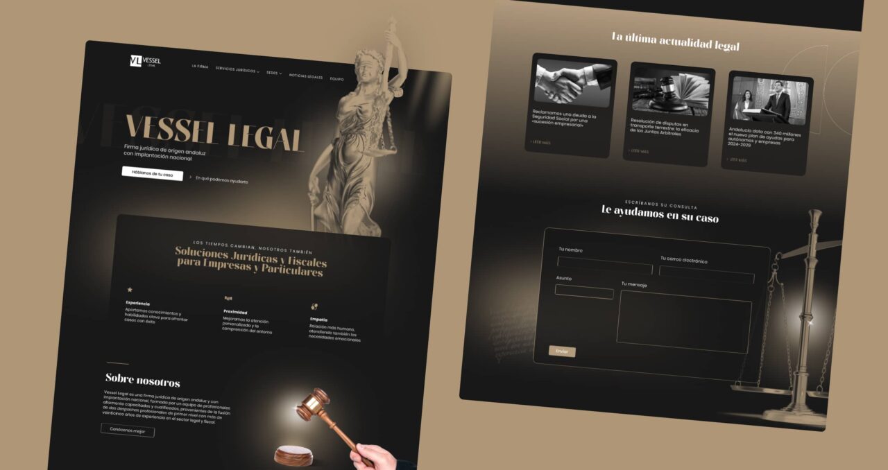 Diseño Web Para Abogados Vessel Legal Landing