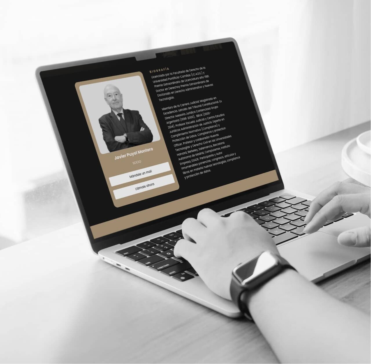 Diseño Web Para Abogados Vessel Legal Laptop