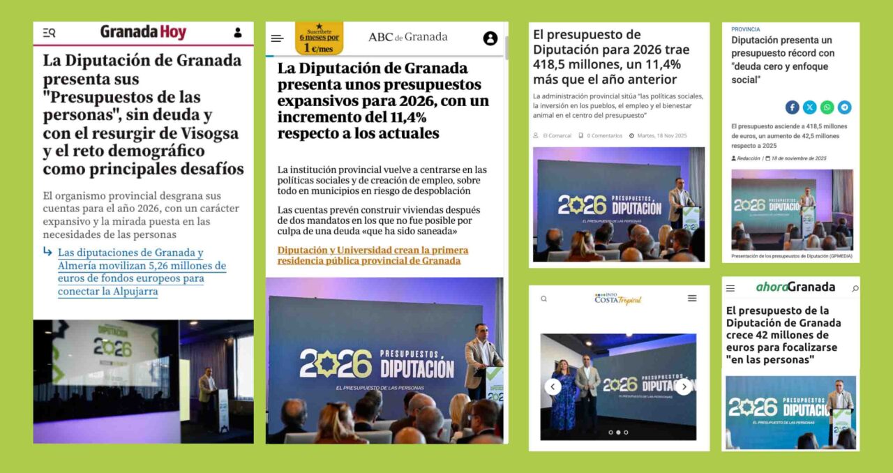 Diseño Campaña Presupuestos Diputación 2026 Diseño Campaña Presupuestos Diputación 2026 Prensa