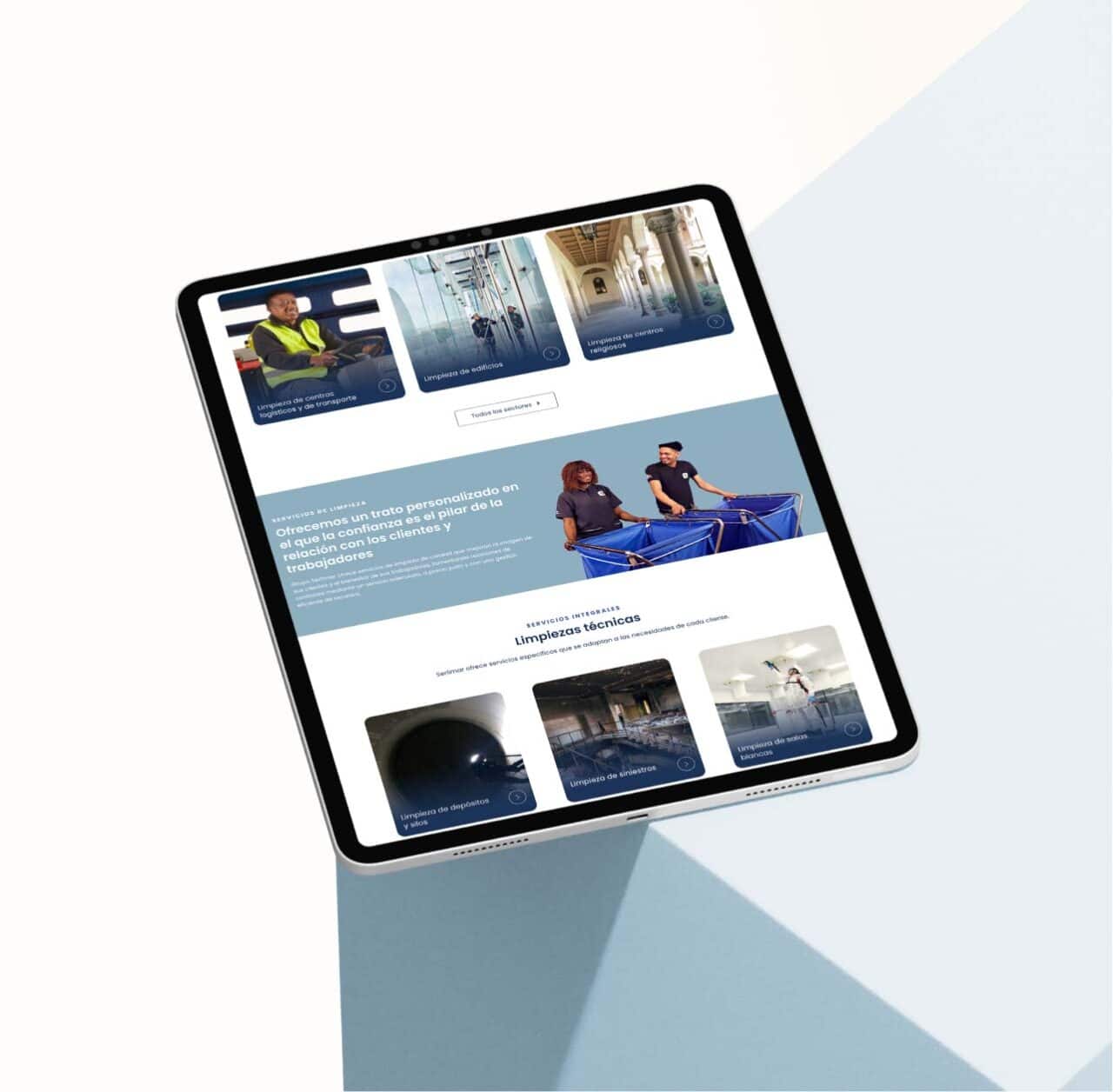 Rediseño Web Serlimar Rediseño Web Serlimar Tablet