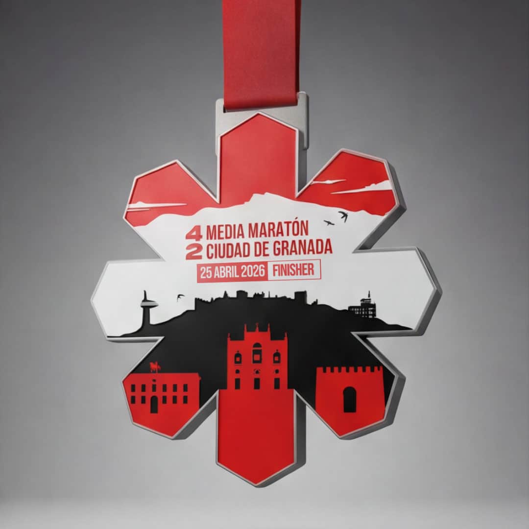Marketing Deportivo 42 Media Maratón Ciudad De Granada Marketing Deportivo 42 Media Maratón Ciudad De Granada Medalla