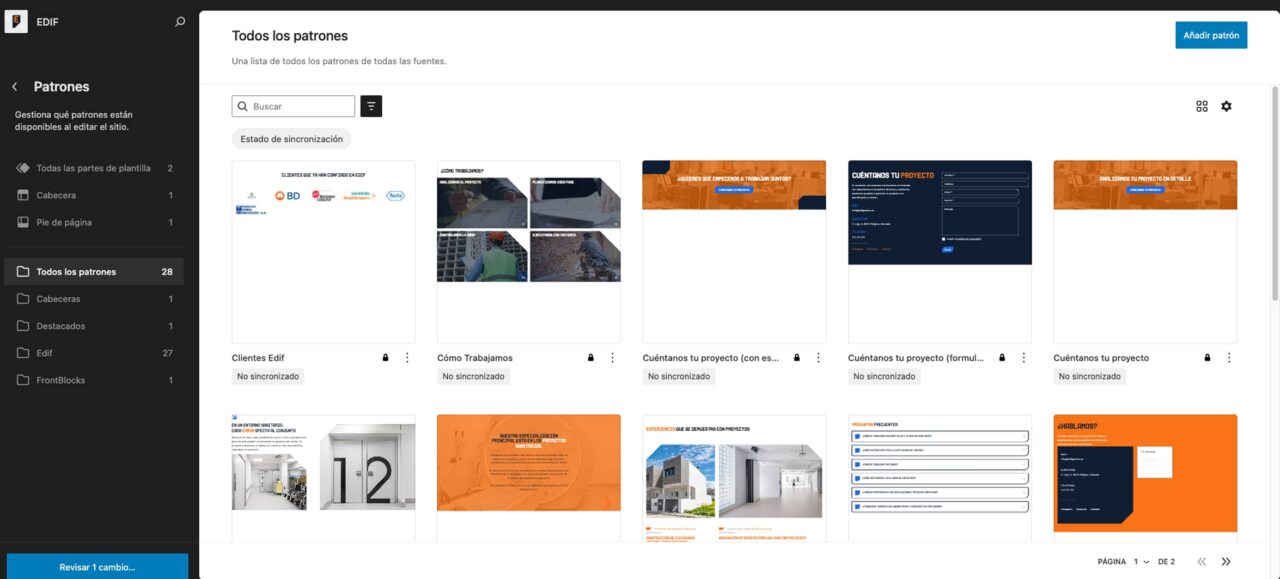 Hemos Migrado Todo Nuestro Desarrollo Web A Full Site Editing (Nativo Wordpress): Por Qué Y Qué Gana Cada Cliente Hemos Migrado Todo Nuestro Desarrollo Web A Full Site Editing (Nativo Wordpress) Por Qué Y Qué Gana Cada Cliente Patrones