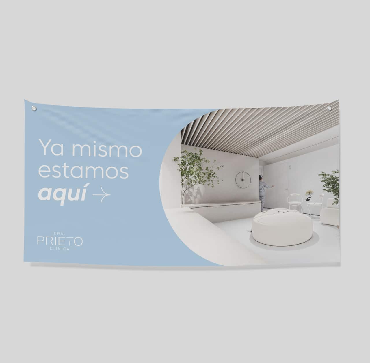 Logo Clínica Dra. Prieto Banner Lona