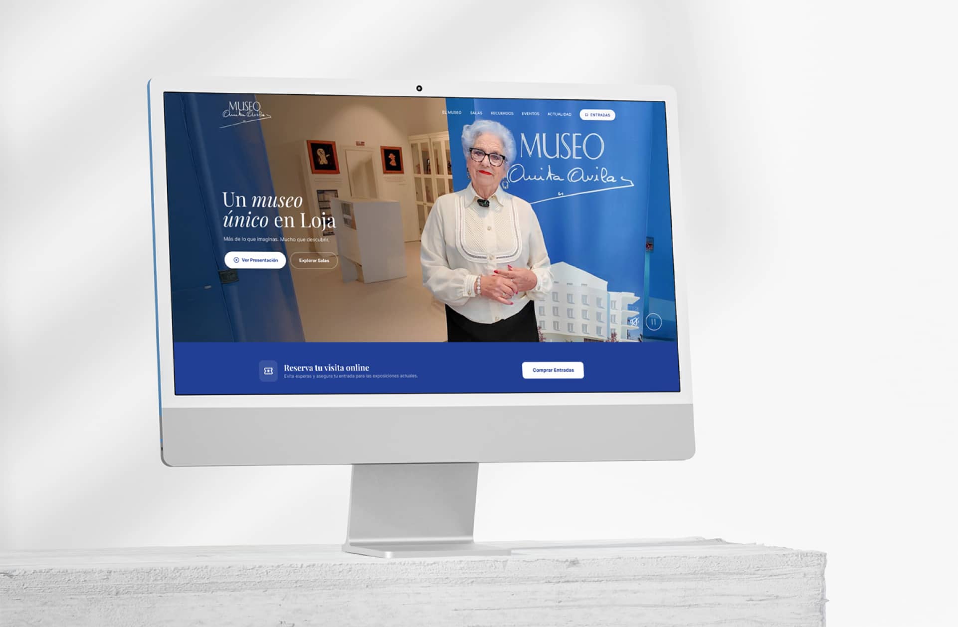 Diseño web para museo: Museo Anita Ávila Diseno web para museo Museo Anita Avila home